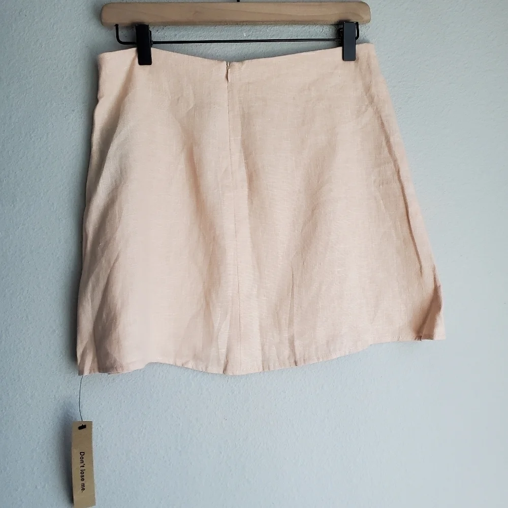 Reformation Carolisa Skirt Set in Peach size 6 NWT
